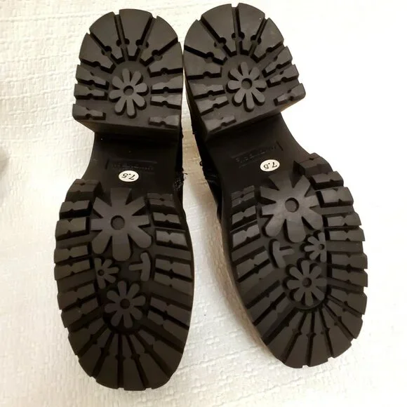 UNIONBAY Women’s Black Paula Platform Heeled Chunky Lug Sole Ankle Boots - 7.5 - Picture 11 of 15